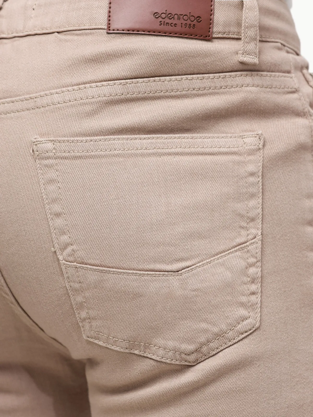 Men's Beige Jeans - EMBPD23-005