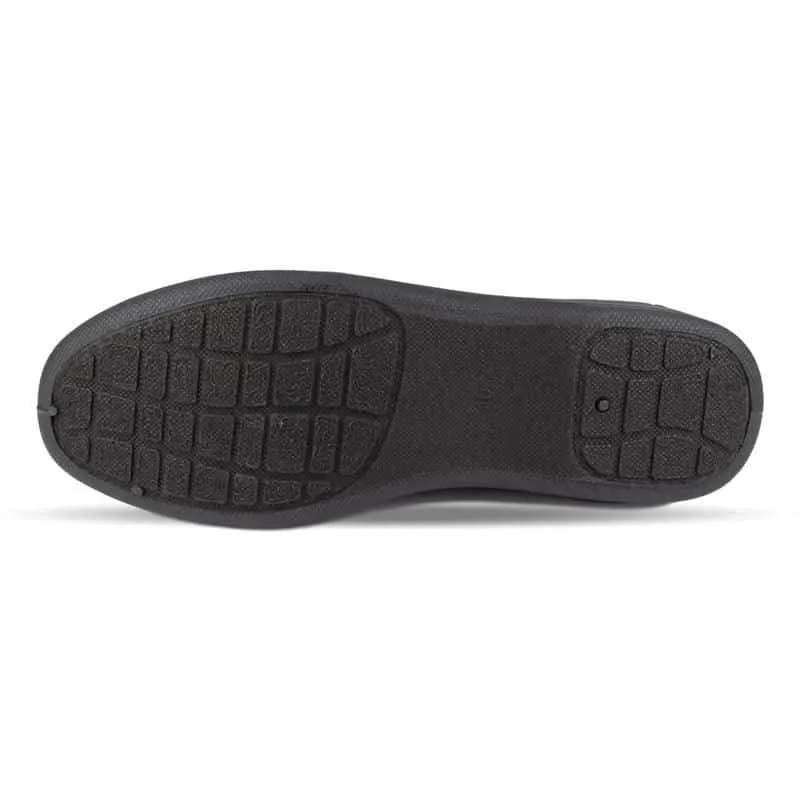 Mens Black Twin Gusset Slipper