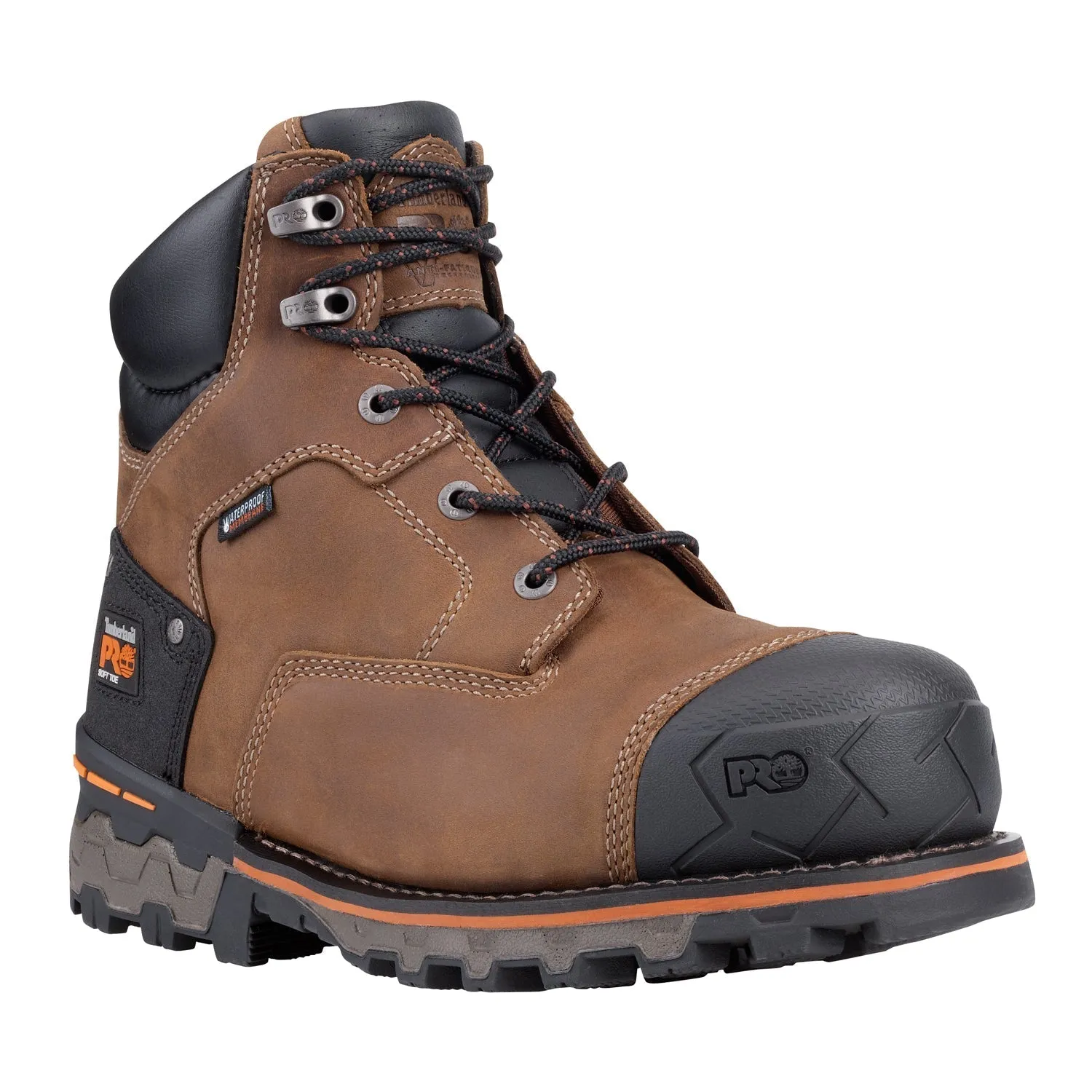 Men's Boondock 6" Waterproof Work Boot - Brown