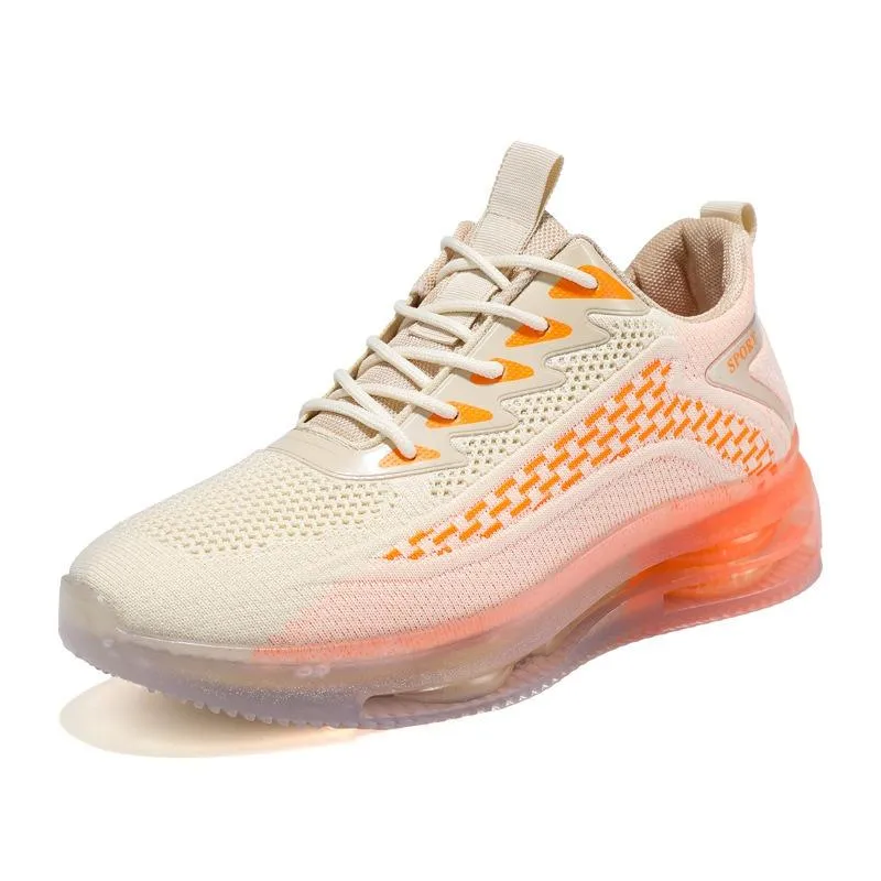 Men's Breathable Color Block Flyknit Sneakers