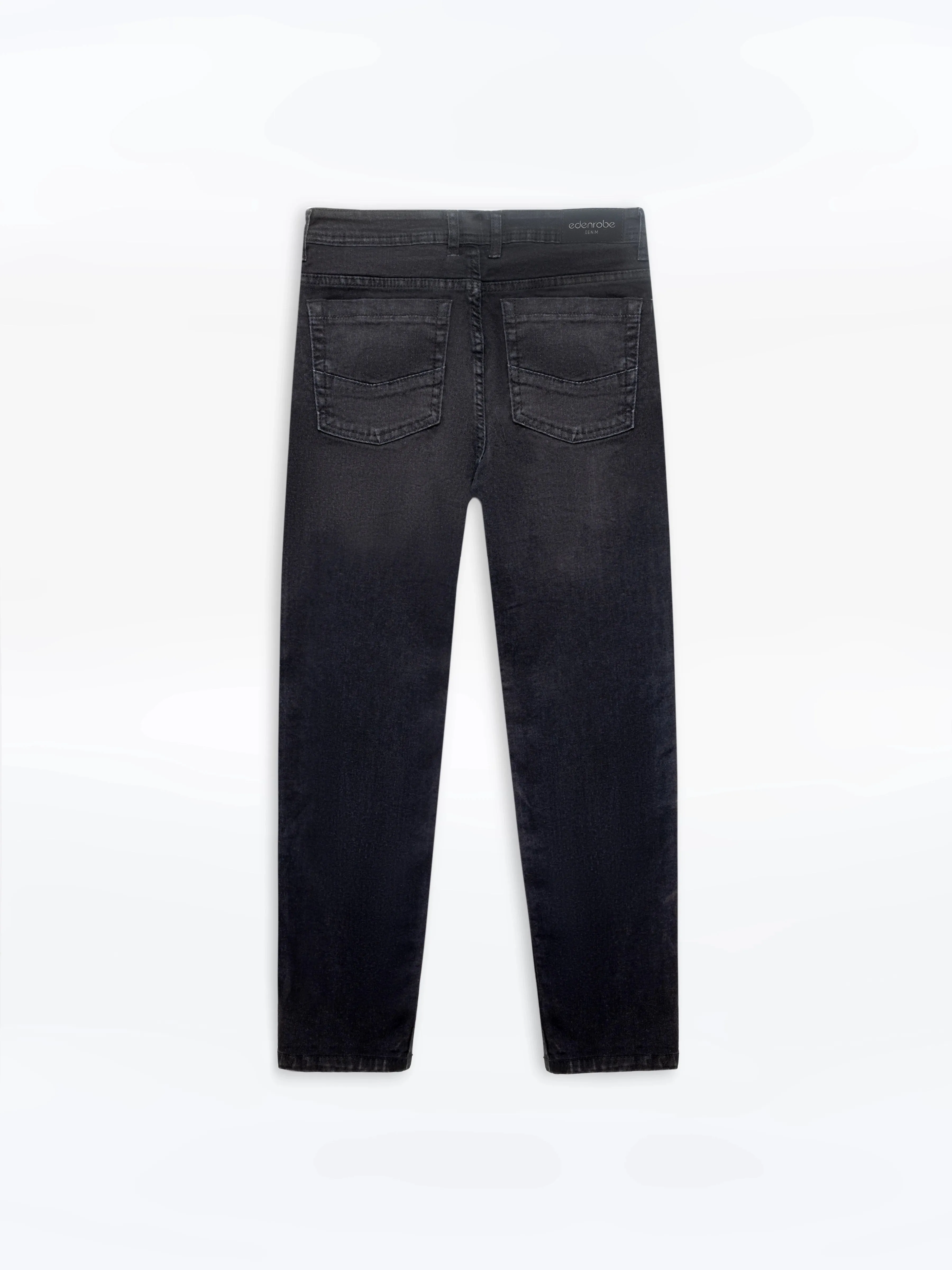 Men's Charcoal Denim Pant - EMBPD24-016