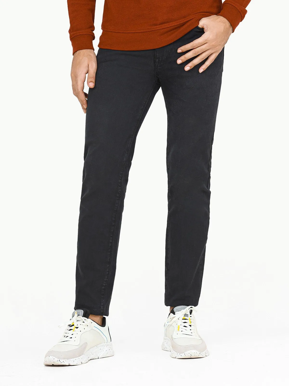 Men's Charcoal Jeans - EMBPD22-008