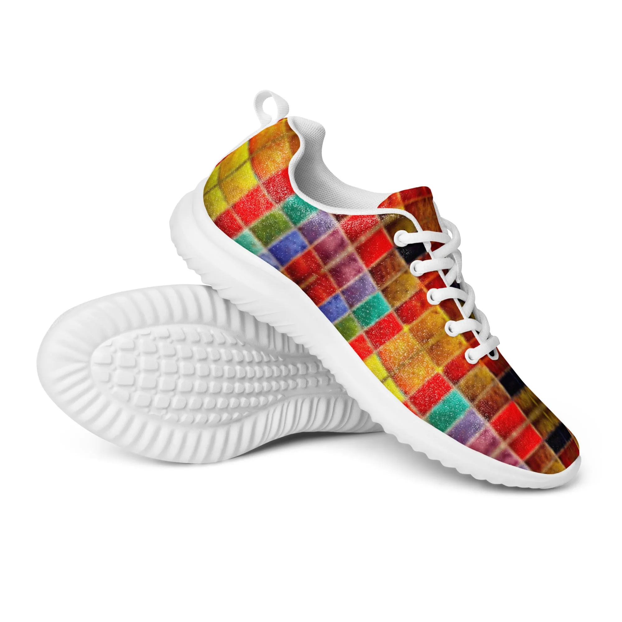 Men’s colorful athletic shoes - Gouldian Finch