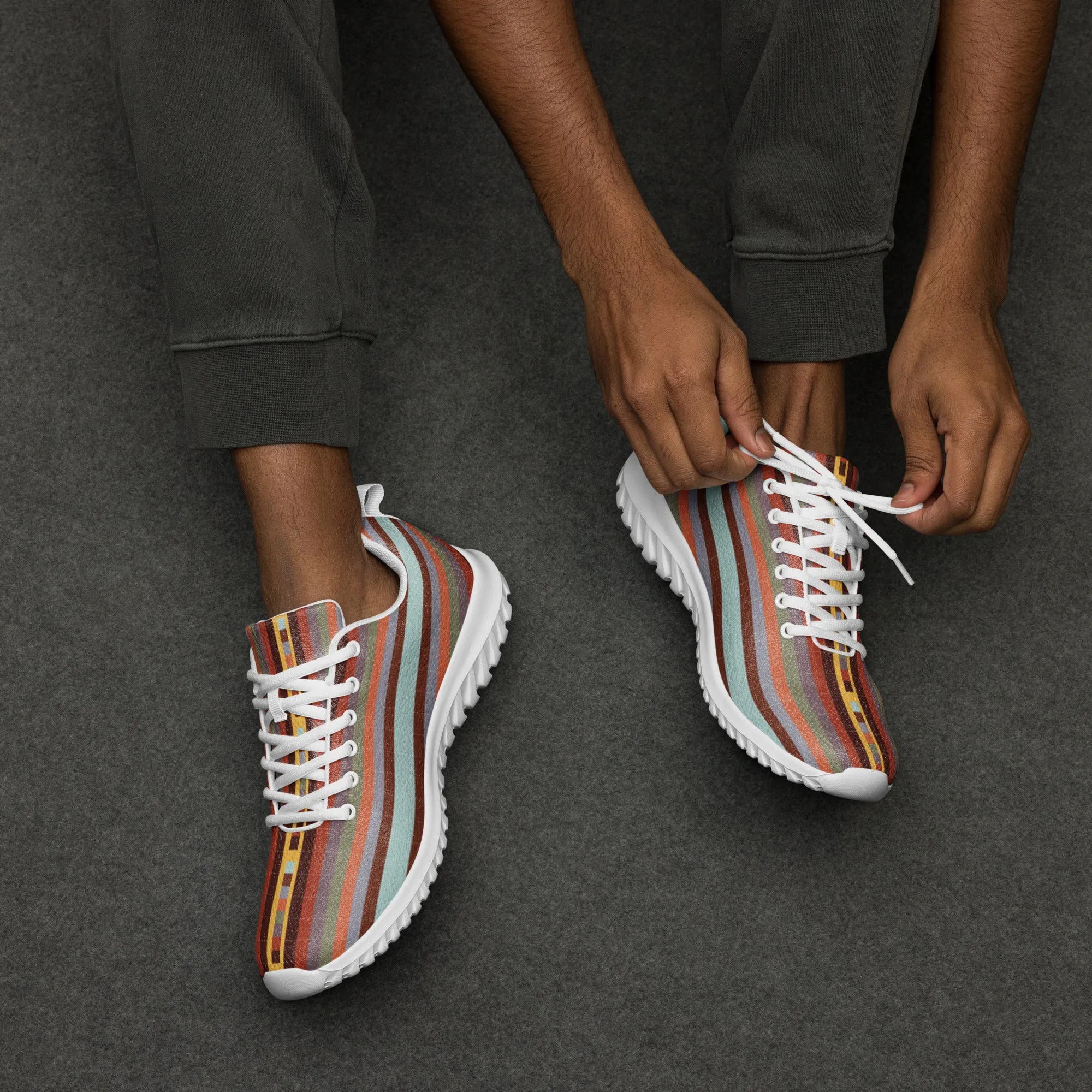 Men’s colorful athletic shoes- The Spanish Dancer