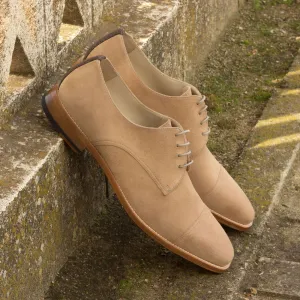 Men's Derby Leather Shoes Wide Plus Size Brown 2613
