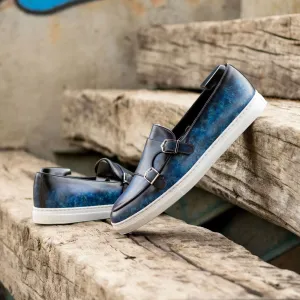 Men's Double Monk Sneakers Patina Wide 5622