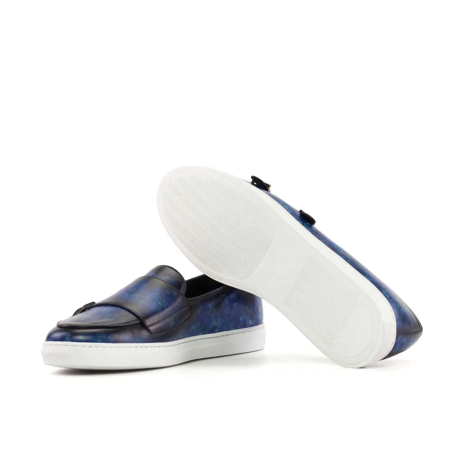Men's Double Monk Sneakers Patina Wide 5622