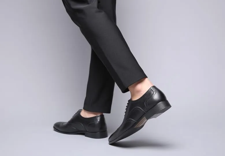 Men's Dress Shoes Mens Lightweight Casual Walking Derby Shoes Formal Business Classic Lace Up Oxford Shoes for Men(7)