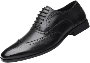 Men's Dress Shoes Mens Lightweight Casual Walking Derby Shoes Formal Business Classic Lace Up Oxford Shoes for Men(7)
