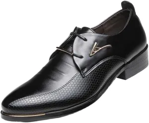 Men's Dress Shoes Mens Modern Formal Classic Oxfords Wingtip Lace Up Wedding Derby Shoes for Men