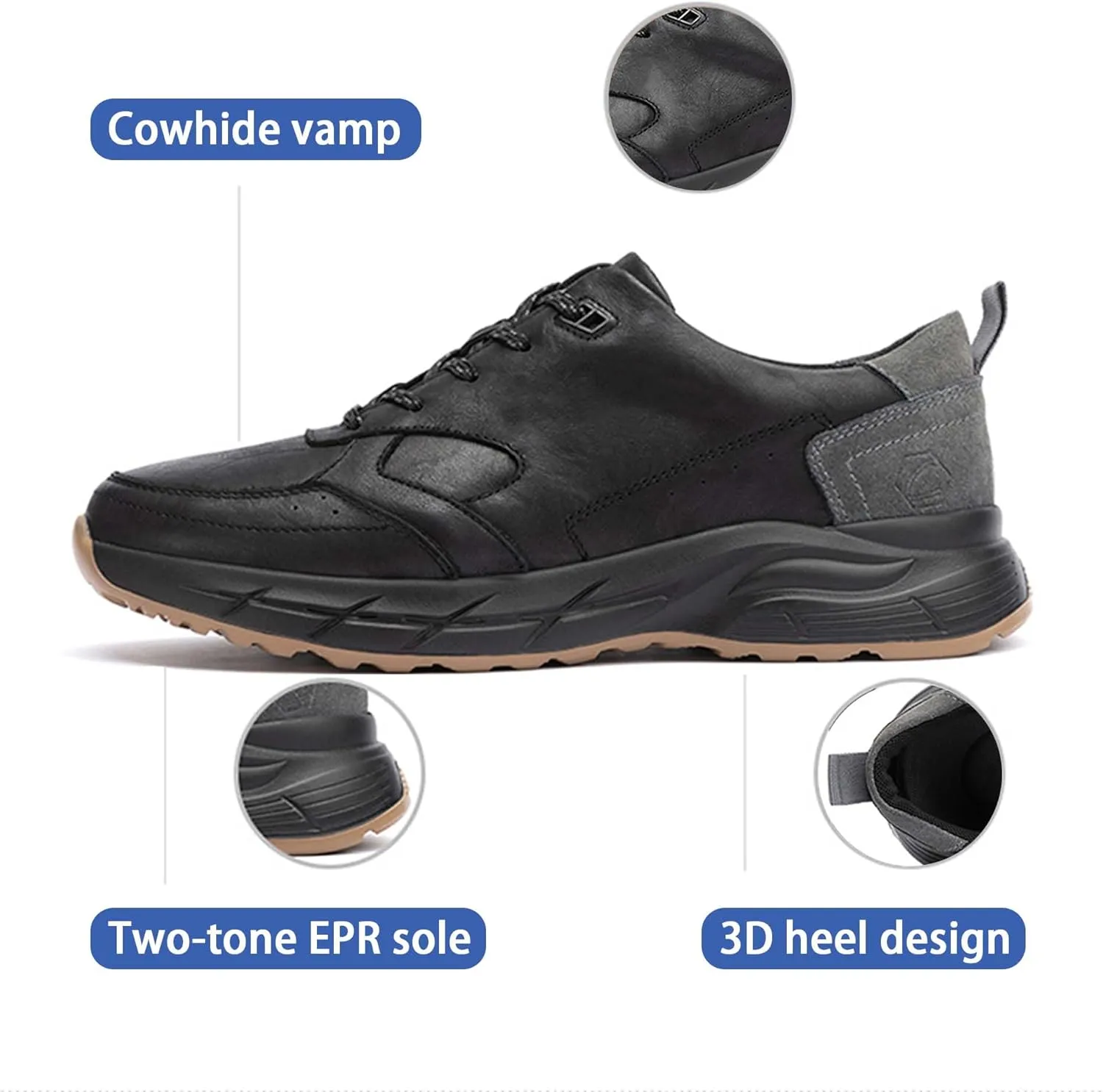 Men's Fashion Hundred Casual Shoes Men's Oxford Shoes Outdoor Walking Sports Casual Shoes Lightweight Comfortable Business Office Shoes Non-Slip Wear-Resistant Work Shoes