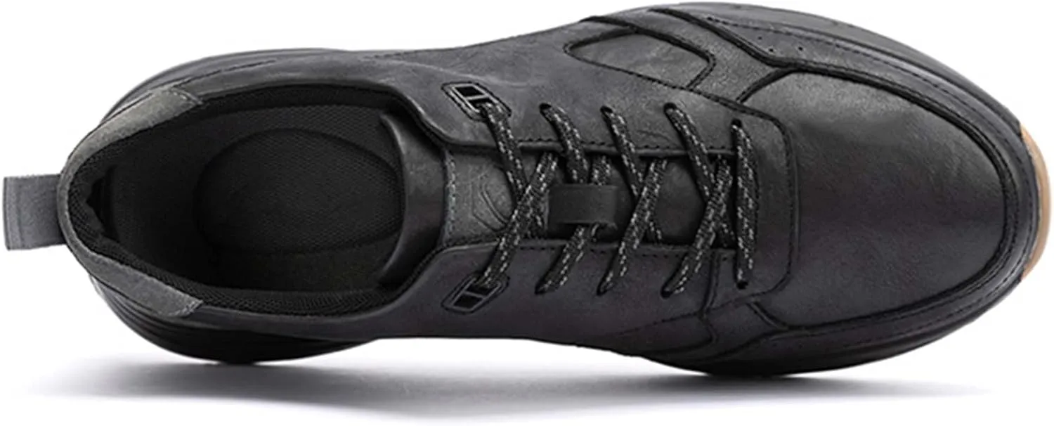 Men's Fashion Hundred Casual Shoes Men's Oxford Shoes Outdoor Walking Sports Casual Shoes Lightweight Comfortable Business Office Shoes Non-Slip Wear-Resistant Work Shoes