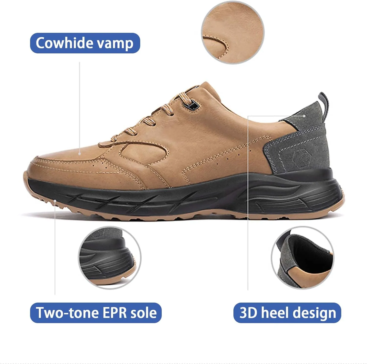 Men's Fashion Hundred Casual Shoes Men's Oxford Shoes Outdoor Walking Sports Casual Shoes Lightweight Comfortable Business Office Shoes Non-Slip Wear-Resistant Work Shoes