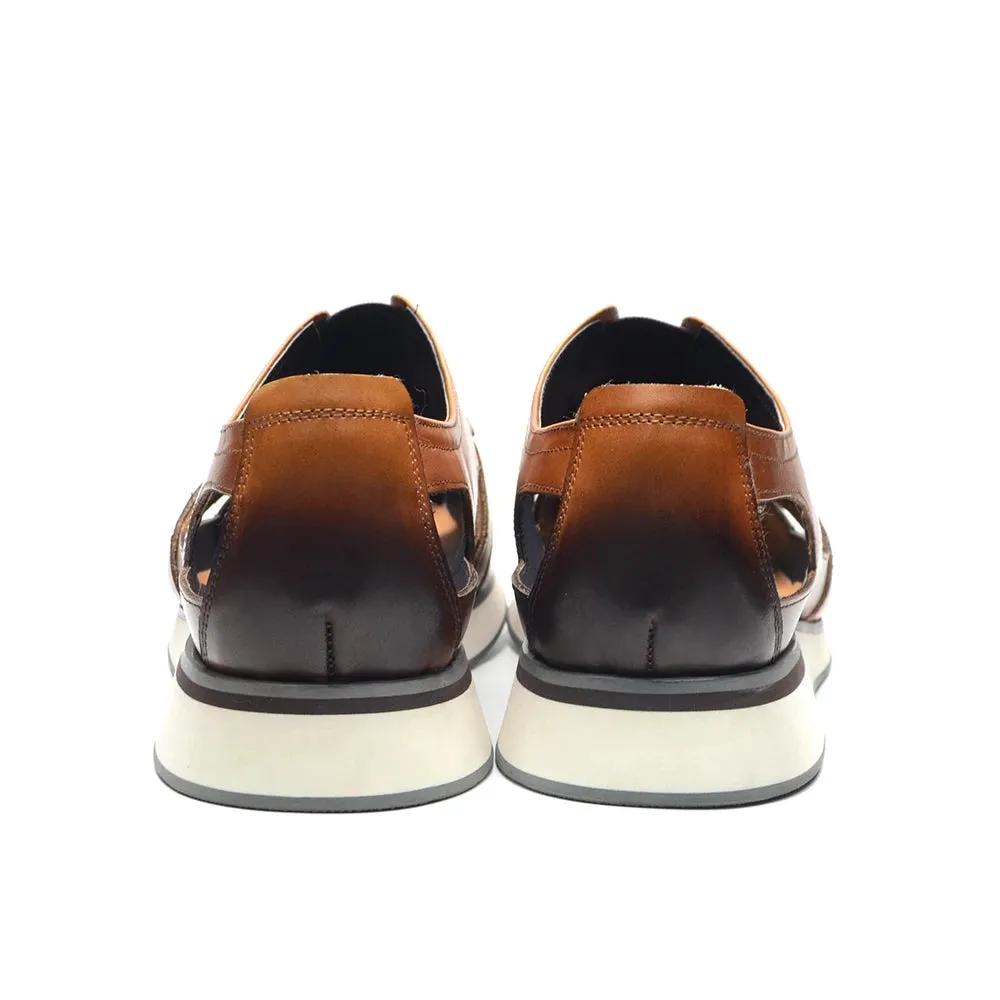 Men's Genuine Cow Leather Sandals Shoes