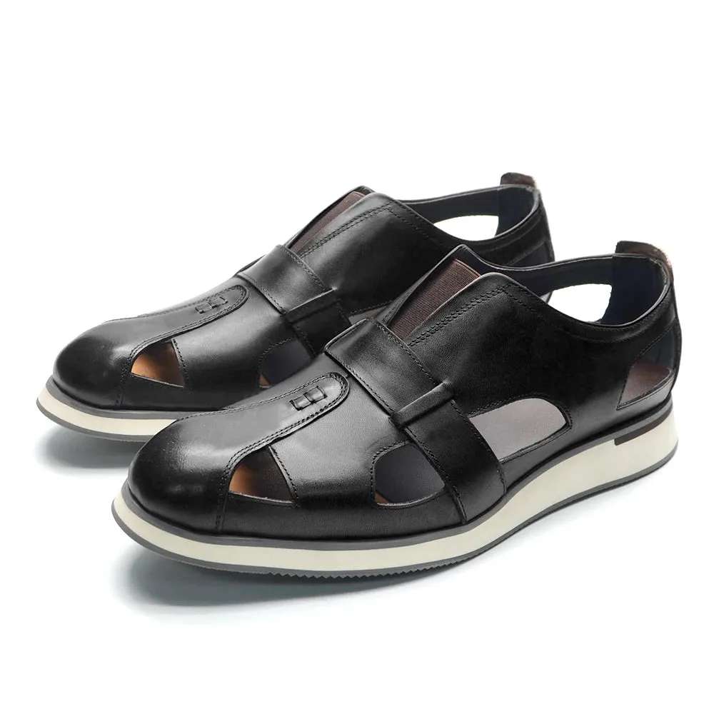 Men's Genuine Cow Leather Sandals Shoes