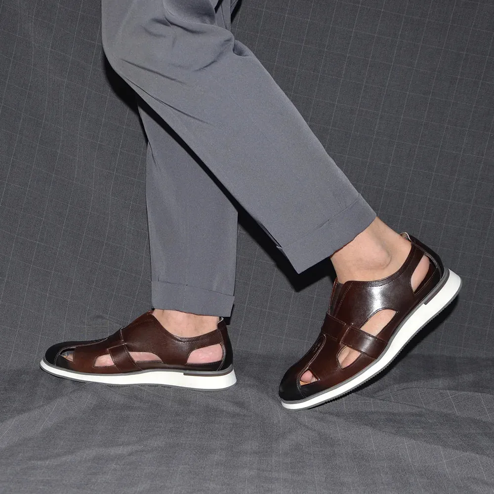 Men's Genuine Cow Leather Sandals Shoes