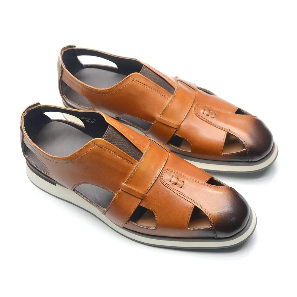 Men's Genuine Cow Leather Sandals Shoes