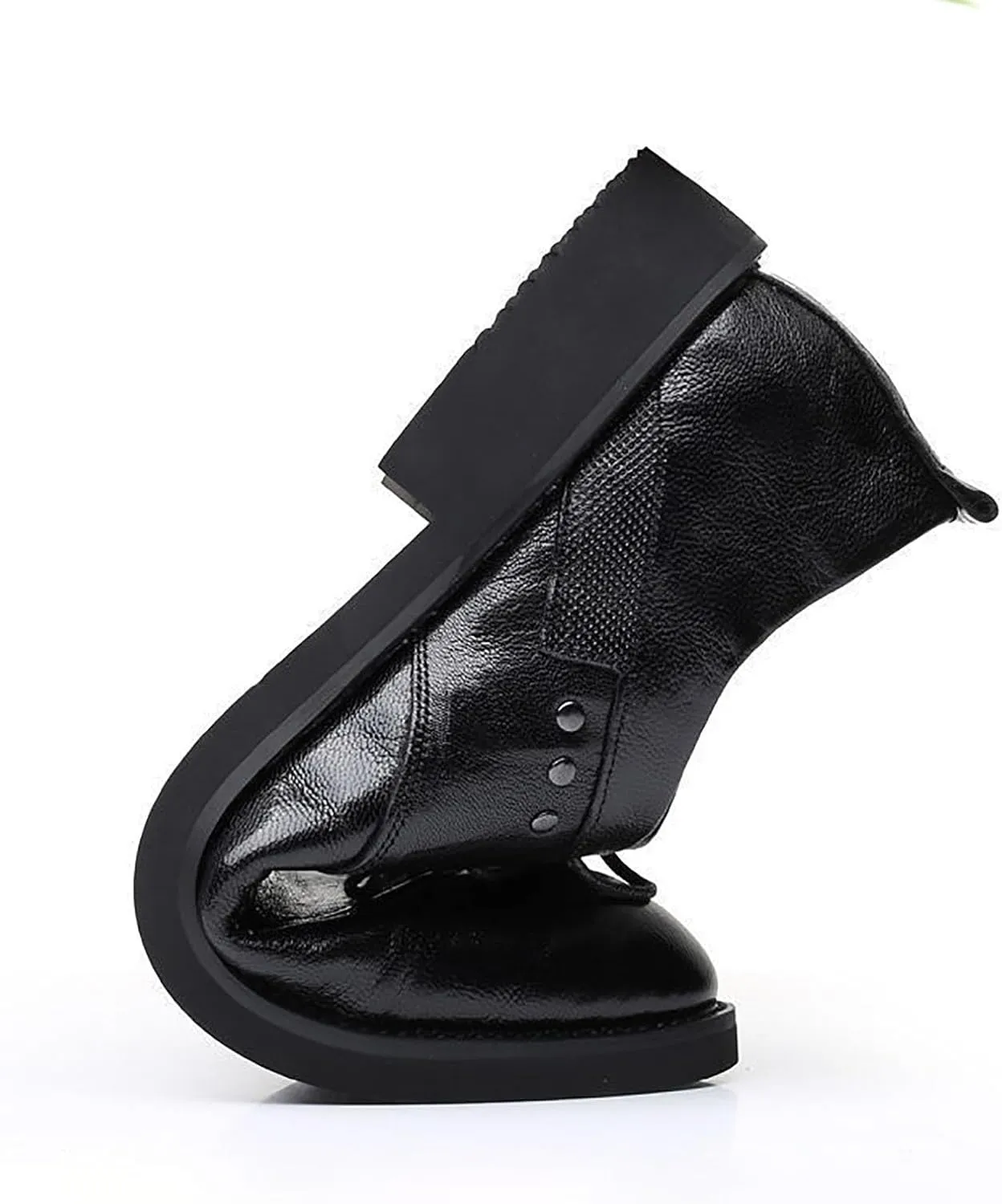 Mens Genuine Leather Men's Dress Shoes Business Casual Shoes for Men Wedding Shoe Breathable Lace Up