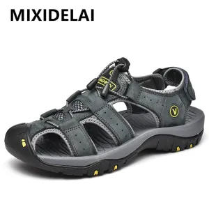 Men's Genuine Leather Summer Sandals