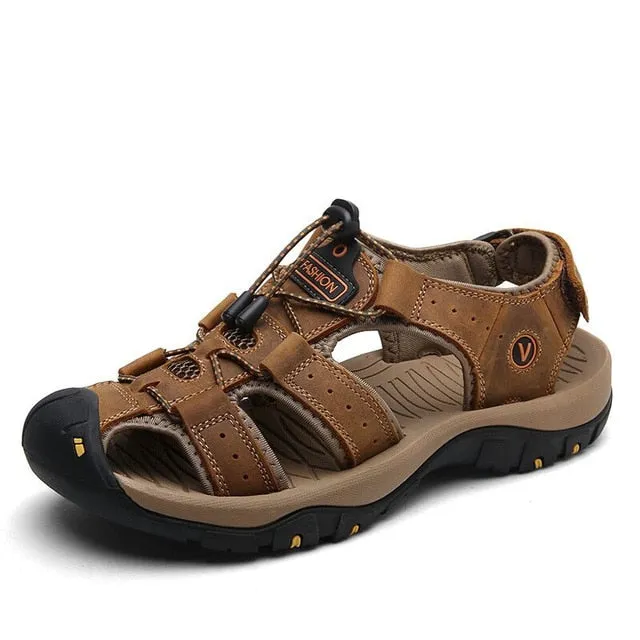 Men's Genuine Leather Summer Sandals