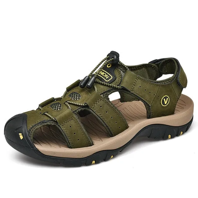 Men's Genuine Leather Summer Sandals