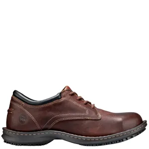 Men's Gladstone Casual Steel Toe Oxford Work Shoes - Brown