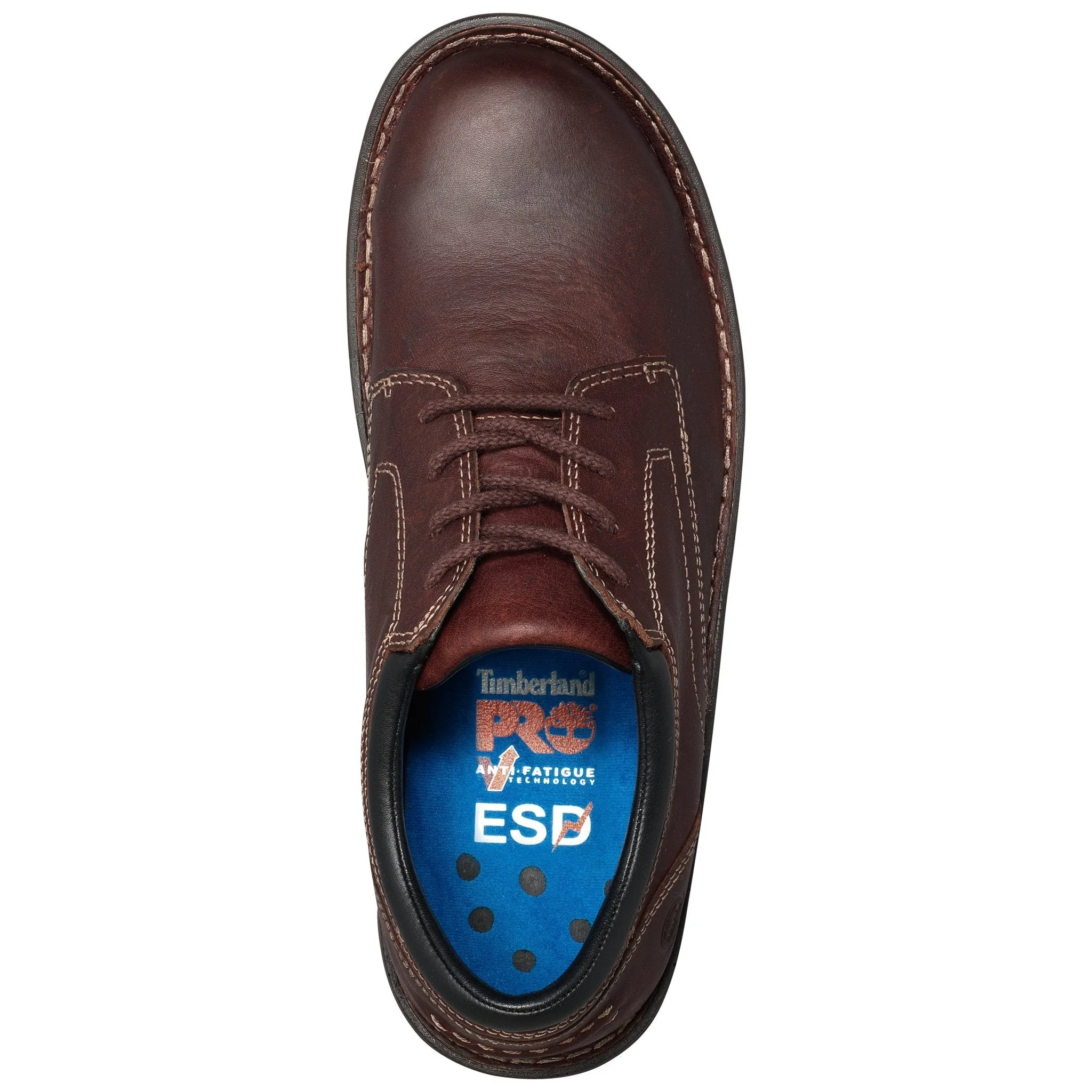 Men's Gladstone Casual Steel Toe Oxford Work Shoes - Brown