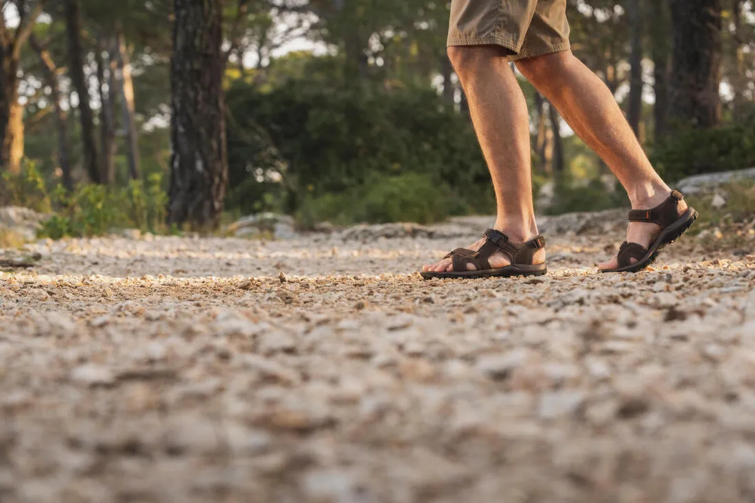 Men's Hiking Sandals Leather - NH120