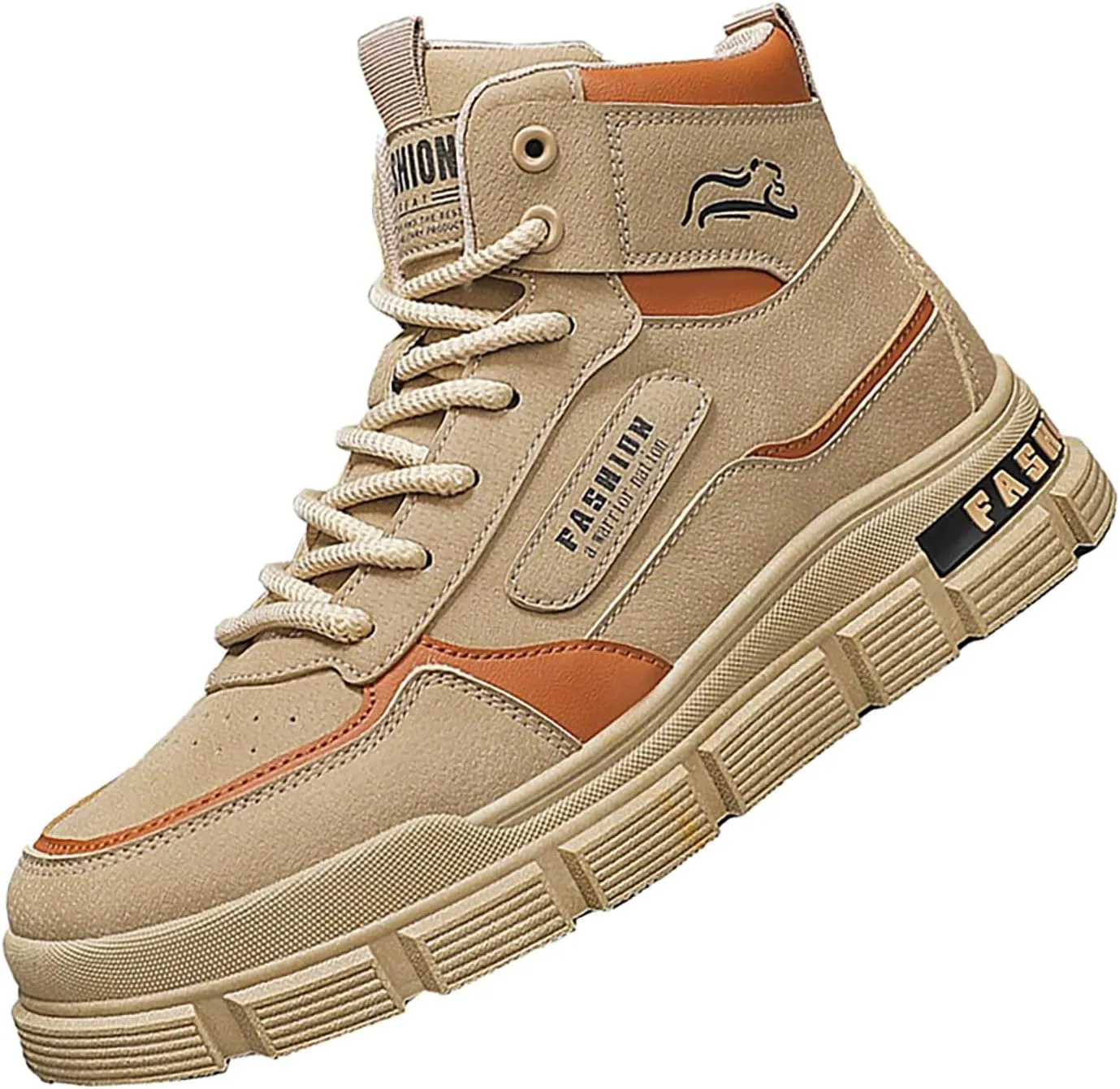 Mens Hiking Shoes Lace Up Casual Shoes Non Slip Lightweigh Running Shoes Running Shoes High Top Walking Shoes