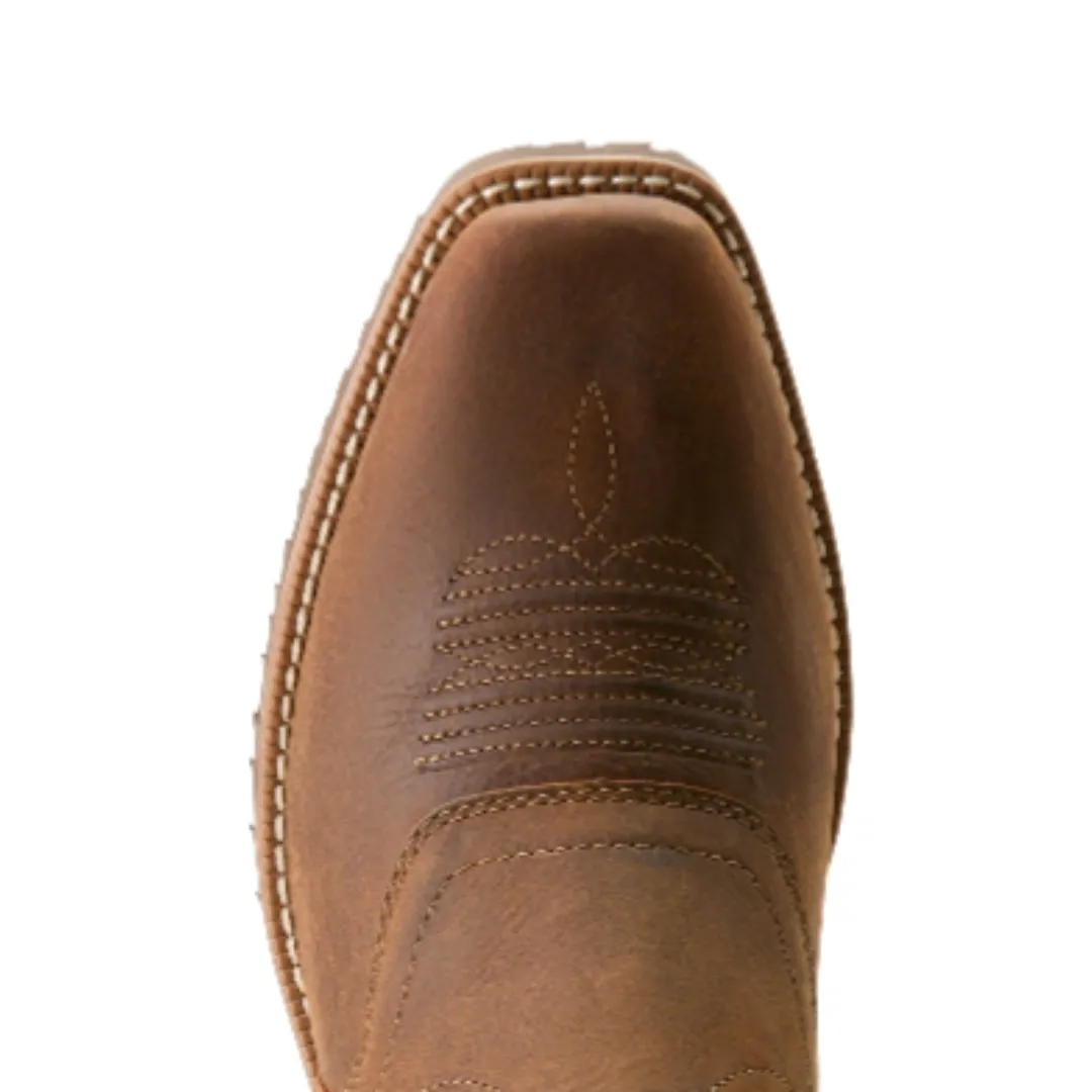 Men's Hybrid Roughstock Square Toe H2O Cowboy Boot by Ariat 10053577