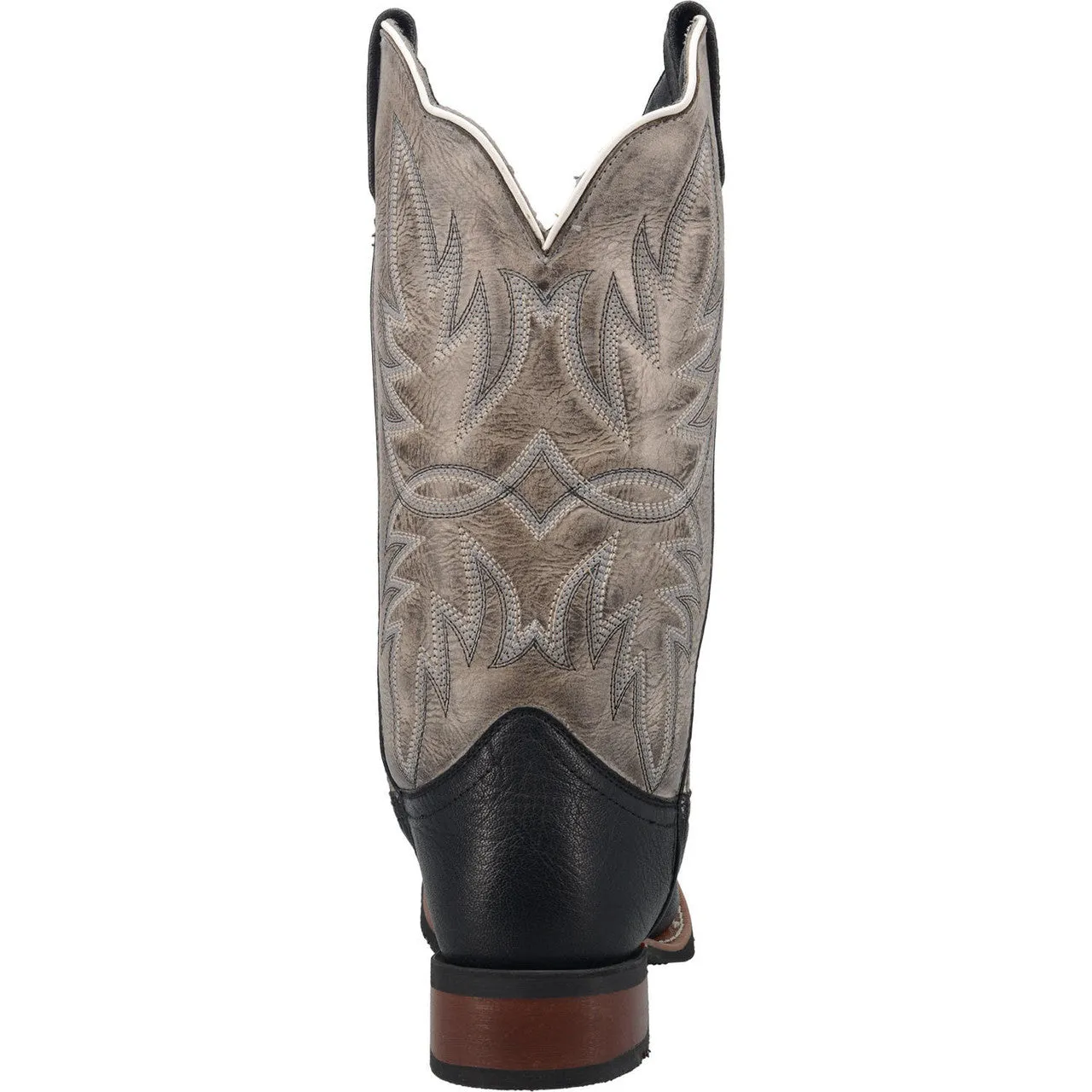 Men's Isaac Black Embroidered Leather Boot By Laredo 7910