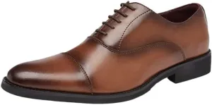 Men's Japanese Soft-Soled Business Formal Leather Shoes Pointed Lace-up Wedding Shoes Oxford English Low-top Breathable Wear-Resistant