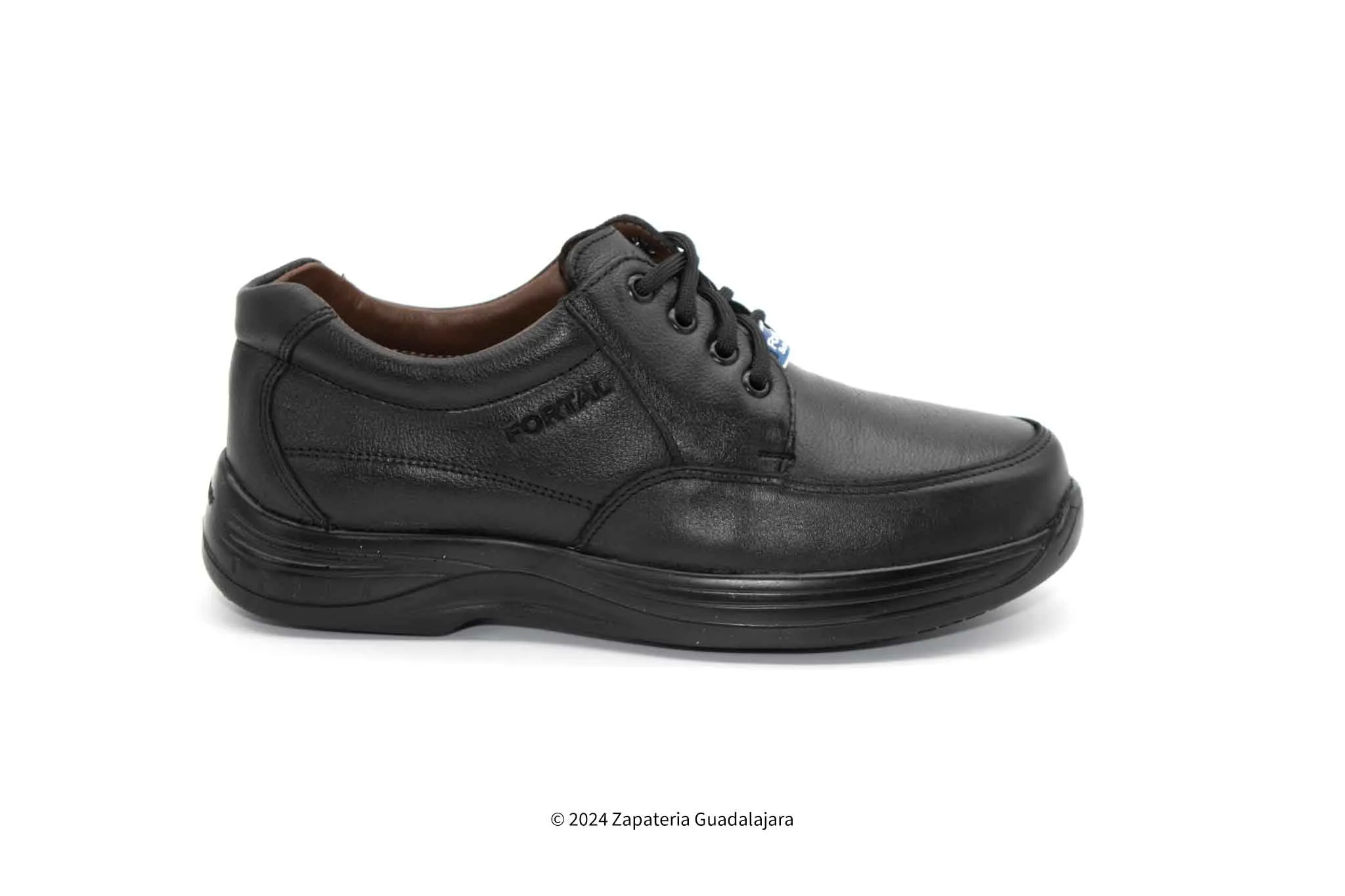 MEN'S KITCHEN RESTAURANT NON-SLIP BLACK LEATHER WORK BOOT FORTAL FCCP2