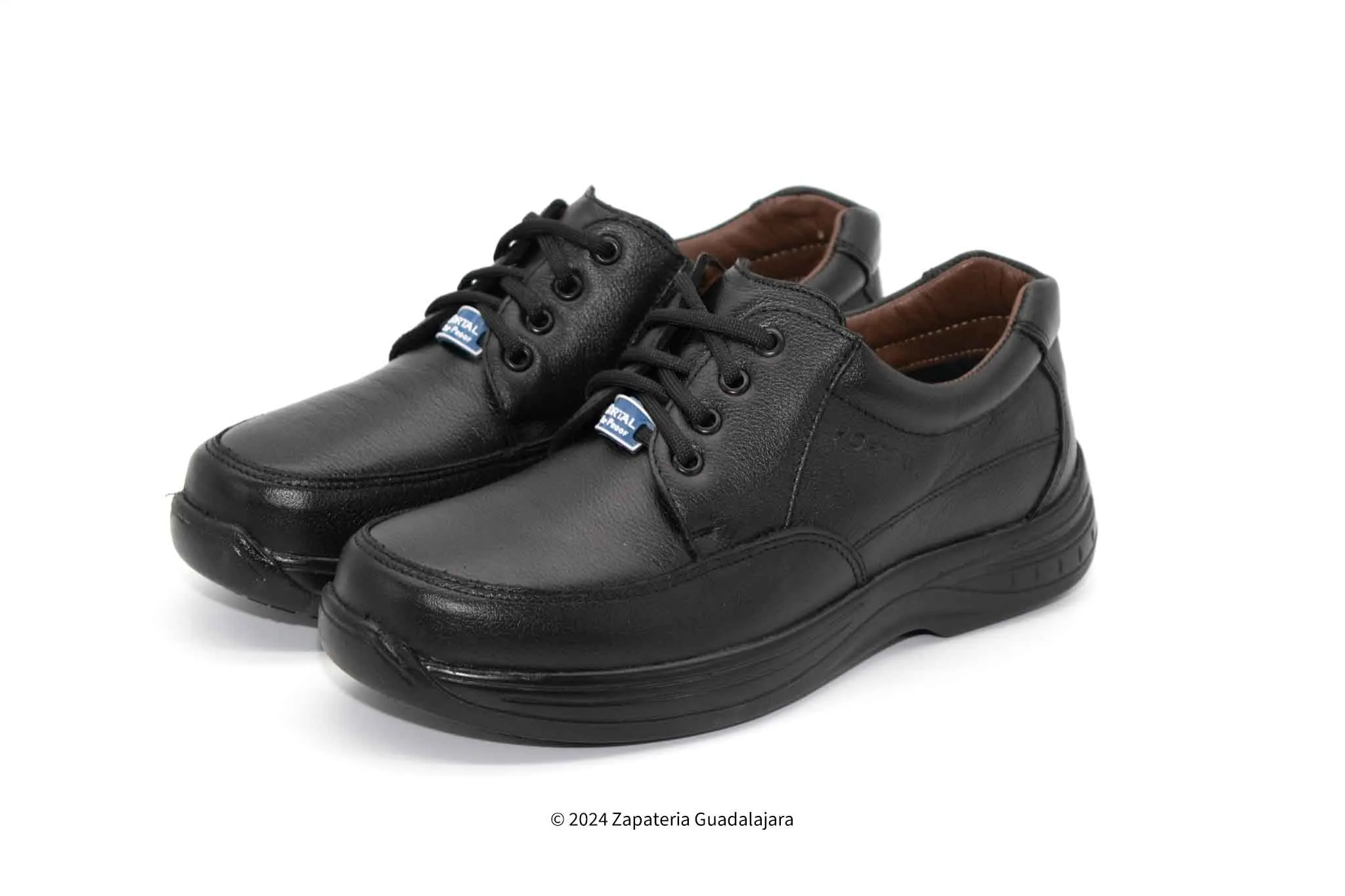 MEN'S KITCHEN RESTAURANT NON-SLIP BLACK LEATHER WORK BOOT FORTAL FCCP2