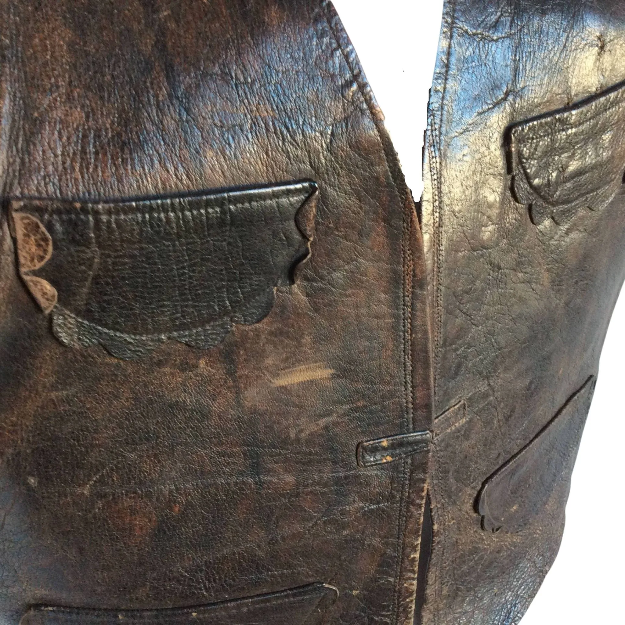 Men's Leather Vest
