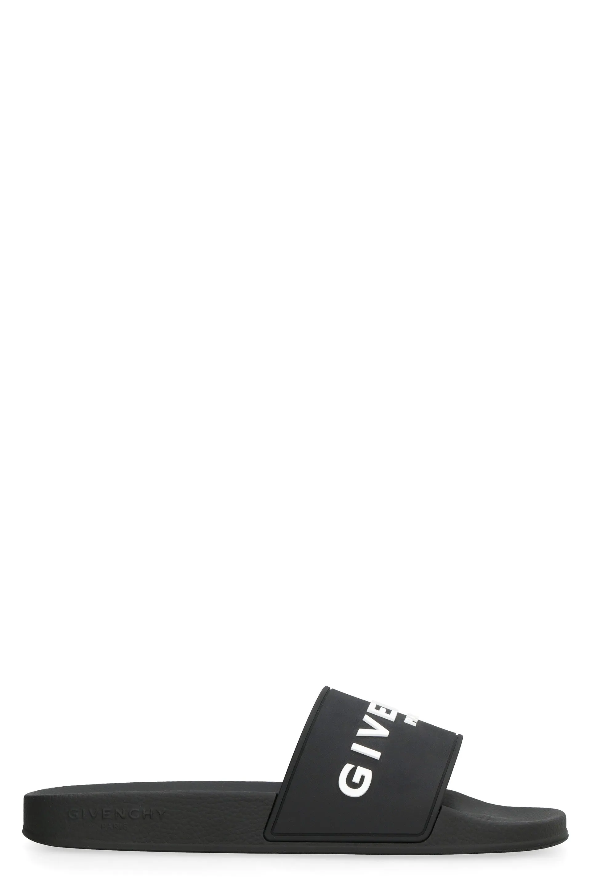 Men's Logo Pool Slides in Black | Size 41 | BH301TH1H4