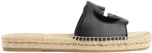 Men's Make A Statement With These IconicInterlocking G Slides in Black | Size 9 | 725260US000