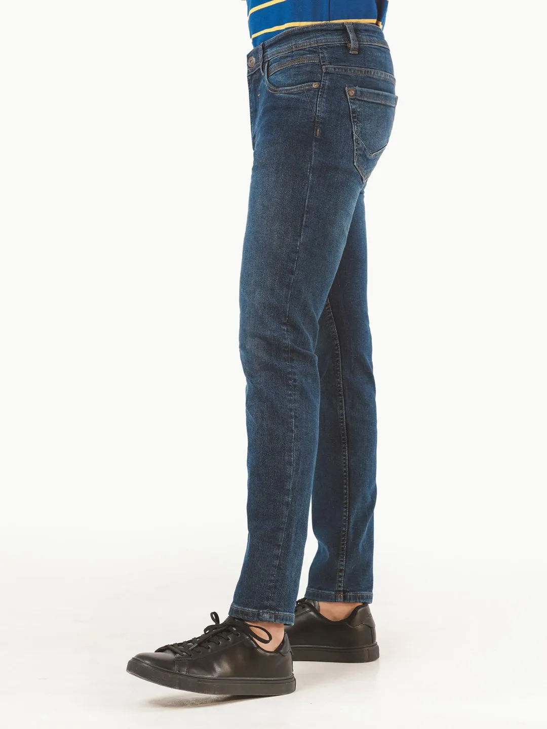 Men's Mid Blue Jeans - EMBPD22-002