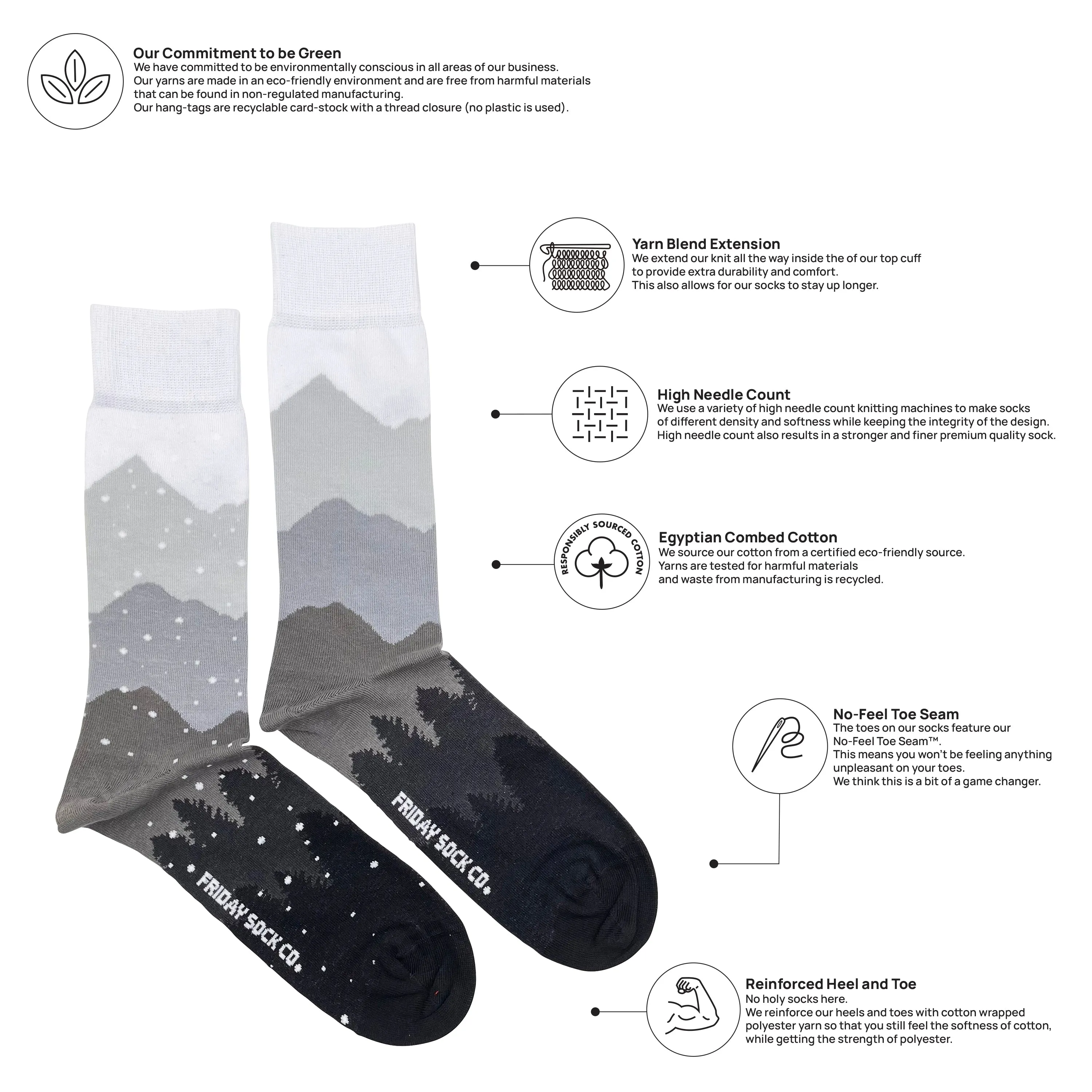 Men's Mountain & Snow Socks