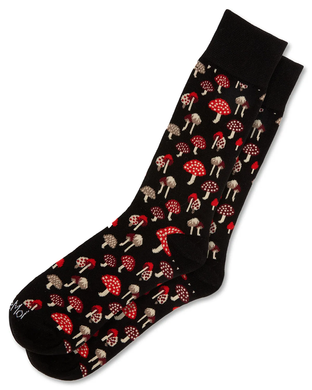 Men's Mushroom Fields Bamboo Blend Novelty Crew Sock