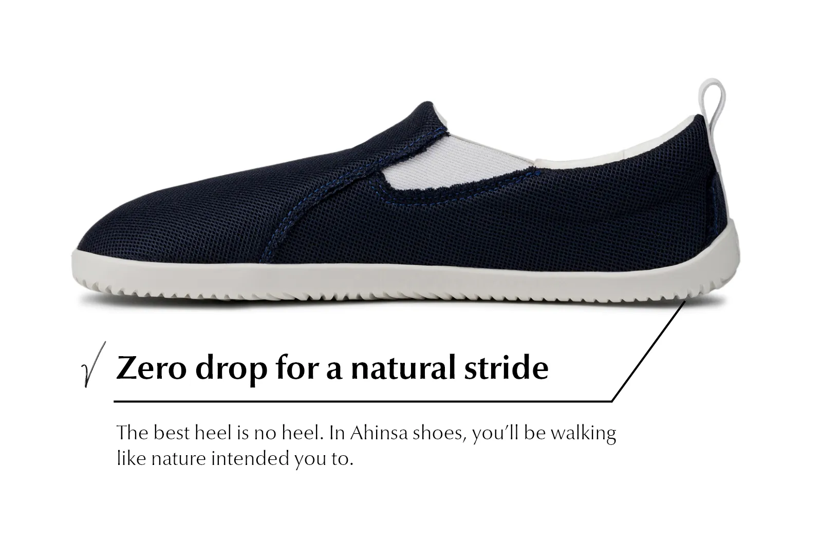 Men's Navy barefoot slip-on sneakers