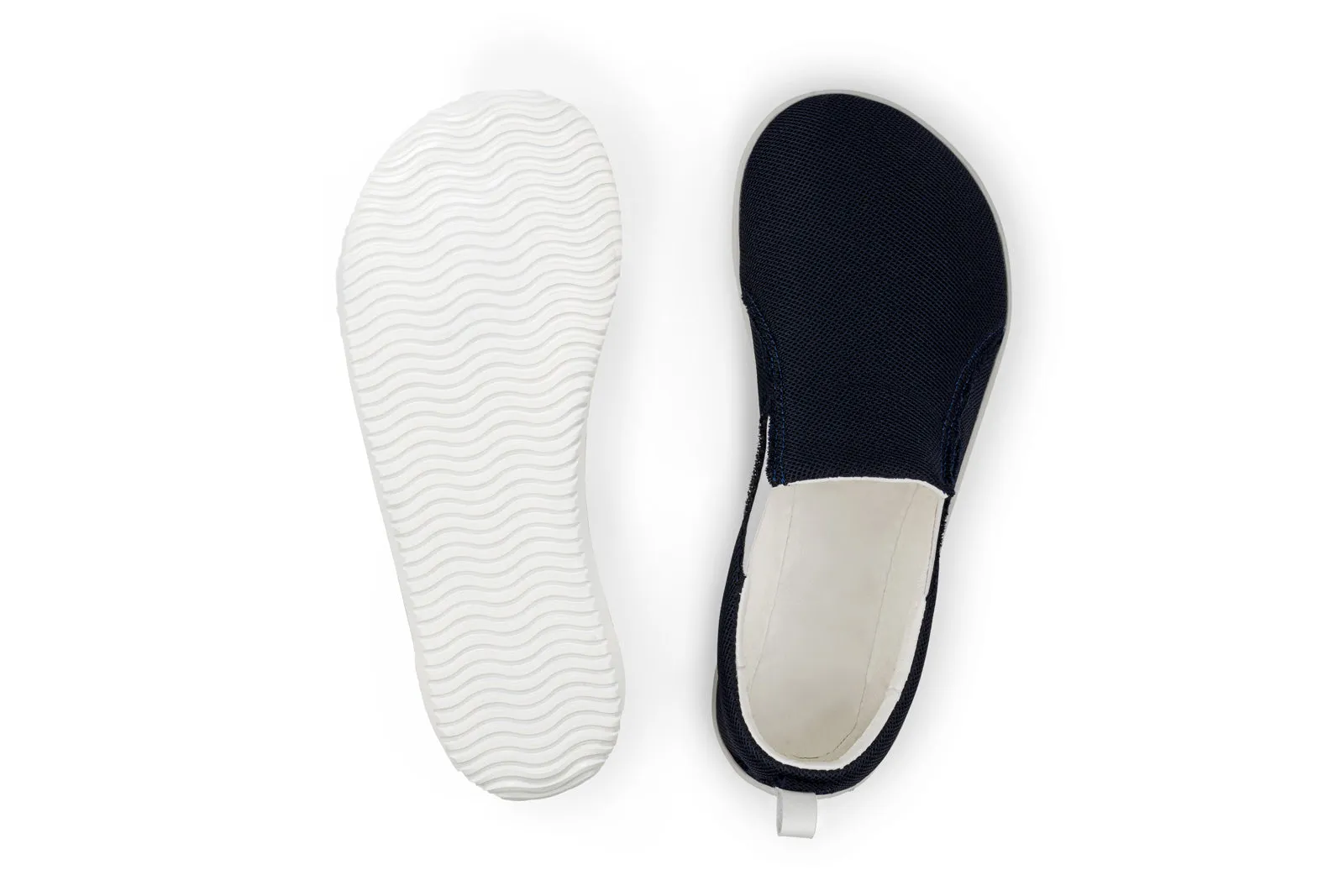 Men's Navy barefoot slip-on sneakers