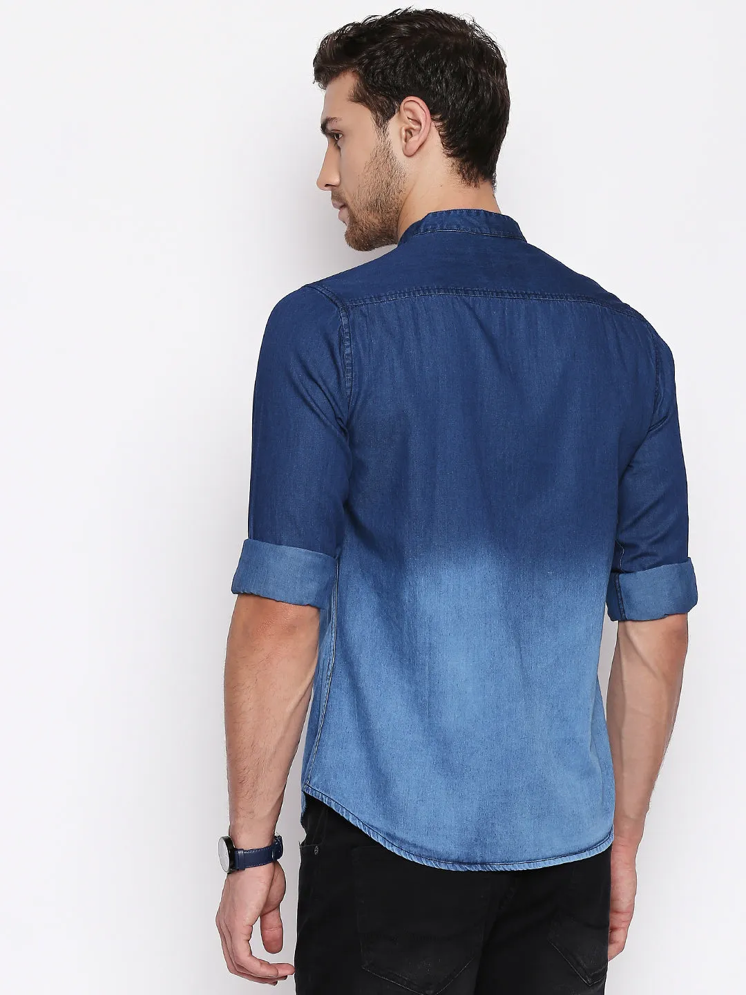 Men's Noah Shirt (Darkblue ombre)