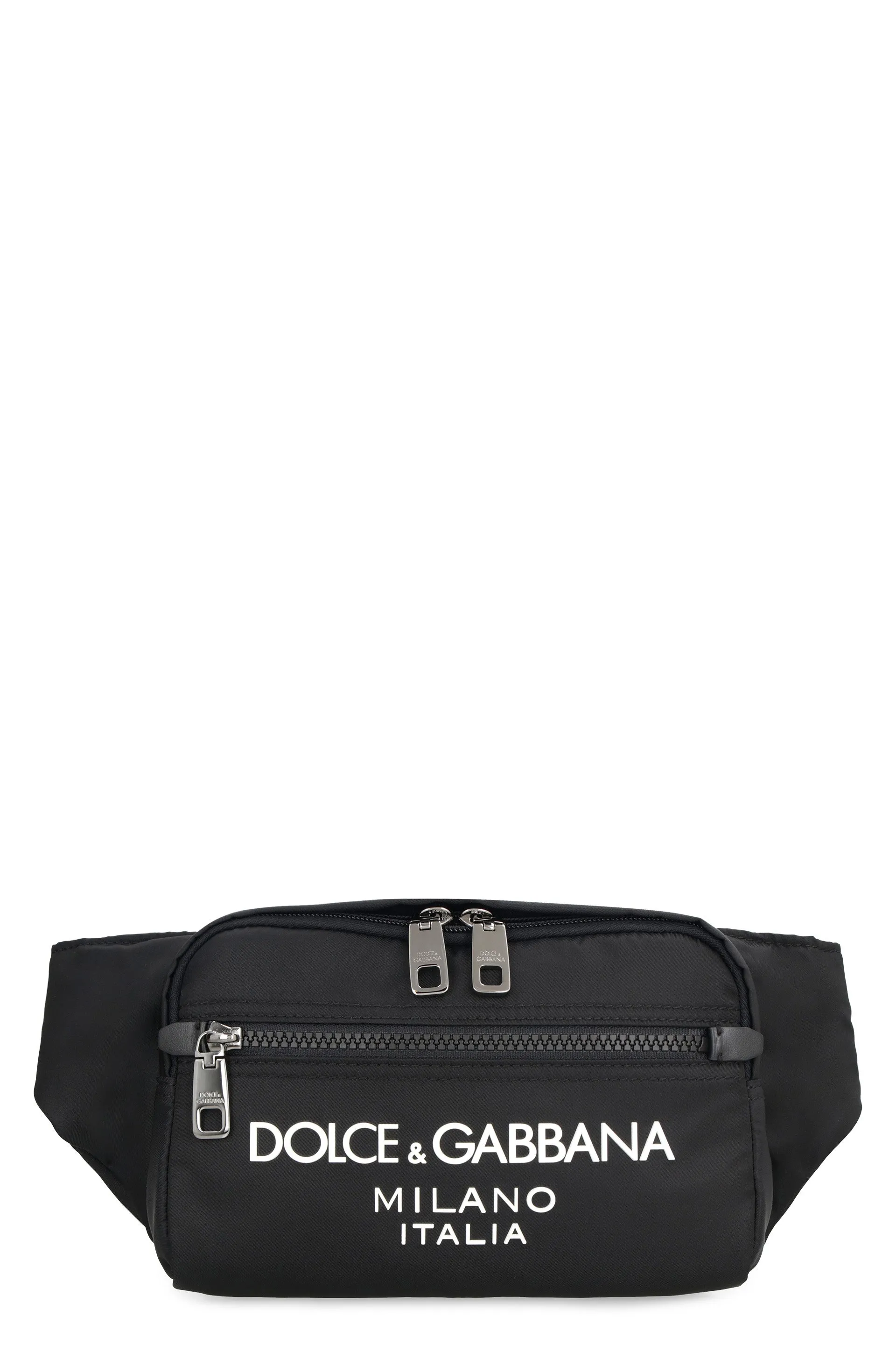 Men's Nylon Beltpack Bag With Logo in Nero | BM2218AG182