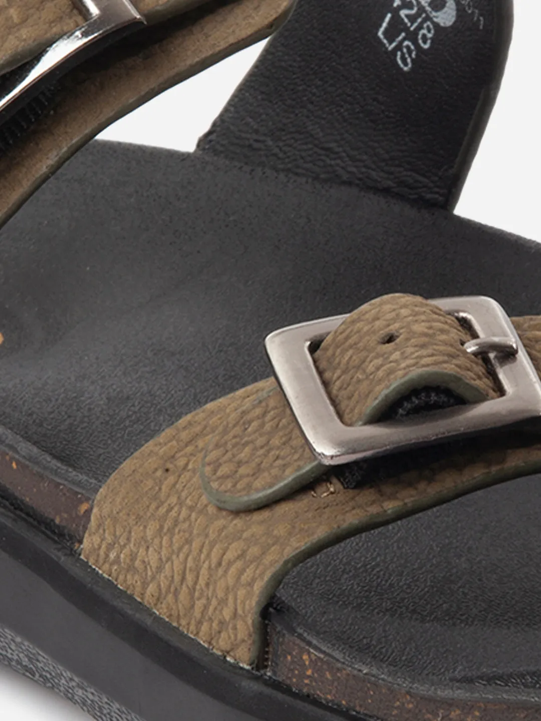Men's Olive Strap Sandals (ID4270)
