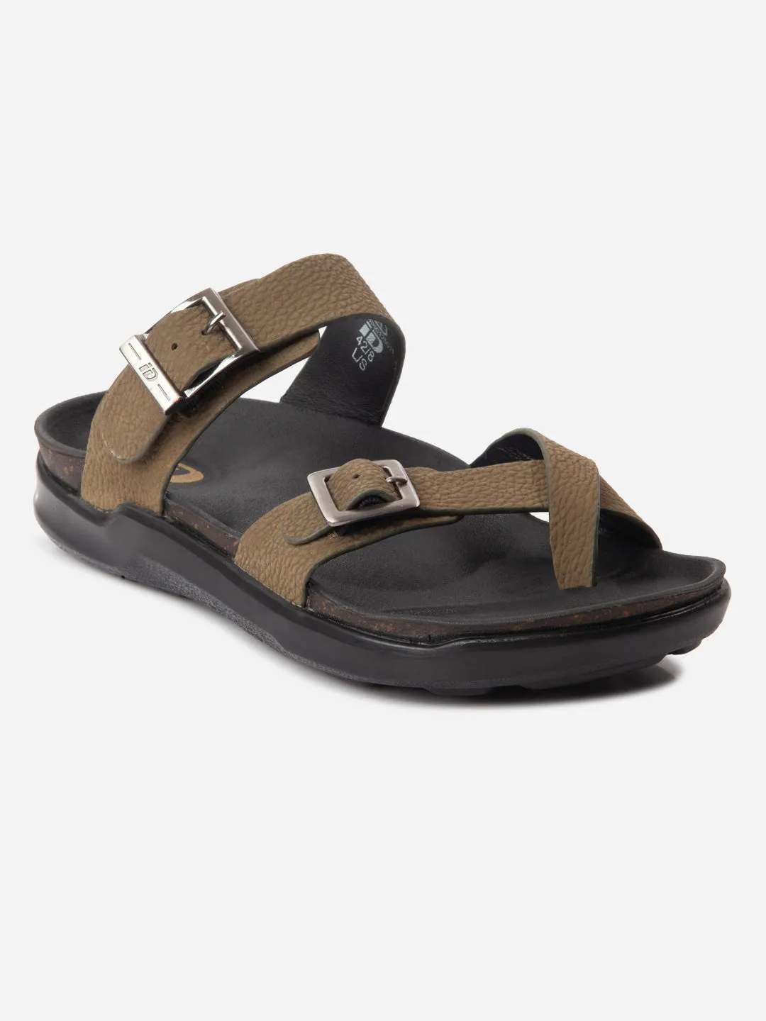 Men's Olive Strap Sandals (ID4270)