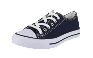 MEN'S SHOES NAVY FABRIC TENNIS SNEAKERS HM-4818M