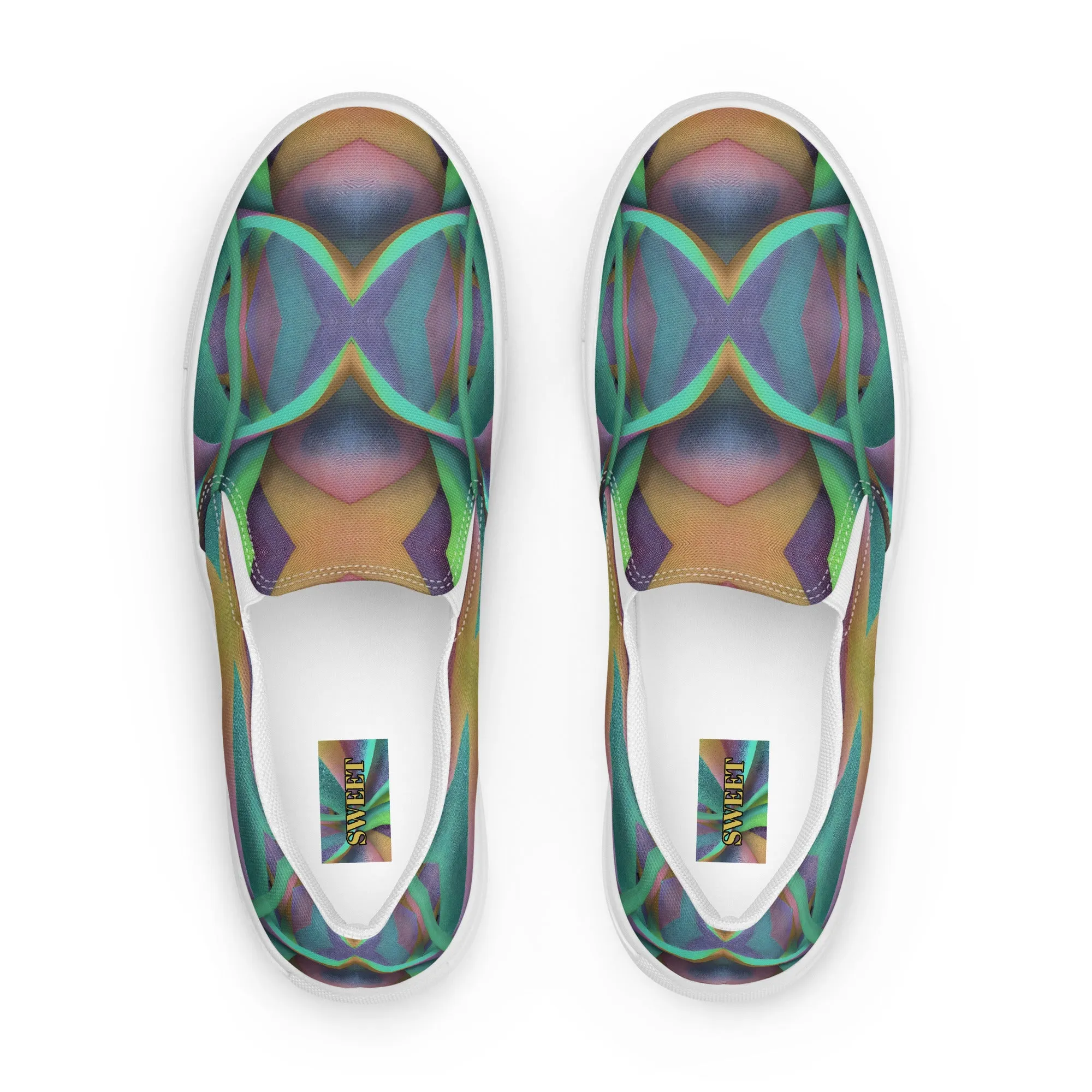 Men’s slip-on canvas shoes in the colors of nature