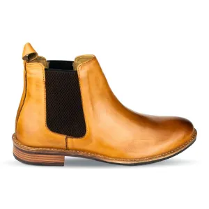 Mens Slip On Chelsea Boot in Tan