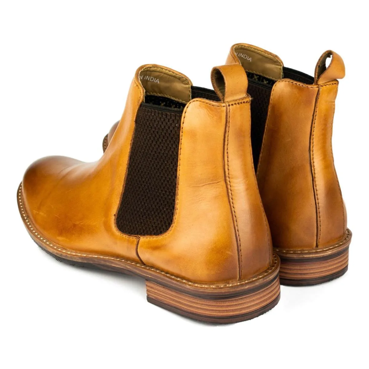 Mens Slip On Chelsea Boot in Tan